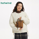 熱風(fēng)（Hotwind）【商場(chǎng)同款】女包冬季新款圖案壓印斜挎包方形大容量手提包 02棕色 F