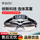 DEATKN游泳眼鏡有度數款泳鏡防水防霧男女電鍍高清競速泳帽 電鍍黑色平光