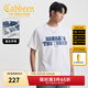 卡賓（CABBEEN）【32/1X2渦流紡】短袖男士T恤牛仔視覺(jué)結構設計短袖T恤男 米白色12 L /175/50