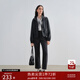 自巧小個子窄版直筒牛仔褲女2025新款彈力顯瘦法棍褲復古長褲 謐黑色九分褲 M 尺碼四
