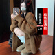 CamalgOri 小個子毛衣開衫女外套修身加厚麻花秋冬寬松慵懶風(fēng)中長款領(lǐng)針織 棕色 常規(guī) L