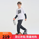 NIKE3BRAND 耐克童裝男女童純棉長袖T恤+長褲2件套秋季長T套裝