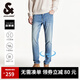 杰克·瓊斯（JACK&JONES）男裝秋冬季牛仔褲男彈力修身褲子男百搭男褲休閑男士牛仔褲四季款 E39 牛仔藍 31 175 W31/L30