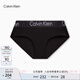 Calvin Klein內(nèi)衣女士提花腰邊ck莫代爾混紡防夾臀半包臀三角內(nèi)褲女QP1057A UB1-深黑色 1條 M