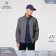 布克兄弟（BrooksBrothers）男士春季款休閑半高領(lǐng)美式復(fù)古夾克外套 0003-深灰色（建議拍大一碼） XL