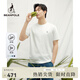 beanpole【新品】濱波  2025春夏男士基礎款涼感純色圓領(lǐng)短袖T恤 白色 175/92A M