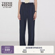 Teenie Weenie小熊女裝休閑褲2025年夏季新款休閑氣質(zhì)通勤直筒長(cháng)褲 藏青色 M
