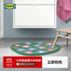 宜家（IKEA）VATTENSKRUV瓦登斯庫浴室地墊防滑地墊家用 花卉圖案多色60x65cm