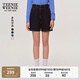 Teenie Weenie小熊牛仔短褲女2025年夏季新款活力簡(jiǎn)約休閑三分褲女 深藍色 XL (175)