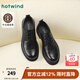 熱風(fēng)男士皮鞋2025年秋季新款休閑厚底德比鞋商務(wù)正裝皮鞋男款通勤鞋子 01黑色 牛頭層皮革(預售9.15發(fā)貨) 41
