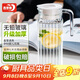 青蘋(píng)果涼水壺 家用玻璃冷水壺飲料壺茶水壺水杯玻璃 果汁壺扎啤壺1.1L