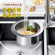 逍遙鴨廚房水槽專用瀝水籃不銹鋼掛式瀝水架干濕分離掛鉤垃圾天鵝過濾籃 不銹鋼天鵝瀝水籃