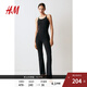 H&M女裝連體衣春季SoftMove?運動(dòng)連身衣1178261 黑色 S 160/88
