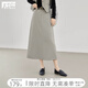 對白【杜鵑同款】老錢(qián)風(fēng)通勤西裝套裝女2025秋季新款寬松休閑西服 瀝青灰（半身裙） S