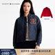 TOMMY HILFIGER【膠囊系列】25秋冬男女防潑水蛇年雙面穿棒球棉服夾克外套 紅色/藏青色XMP M （推薦：115-125斤）
