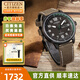 西鐵城（CITIZEN）男表七夕禮物商務(wù)光動(dòng)能手表皮帶鋼帶腕表簡(jiǎn)約防水小藍針大表盤(pán) BM8595-16H光動(dòng)能+防水功能