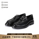托德斯（TOD'S ）新品 男士T Timeless大T飾扣厚底樂福鞋皮鞋單鞋XXM61K0HP1 0LYGB999 黑色 40 /品牌原碼 6