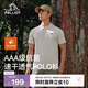 伯希和（Pelliot）戶外速干polo衫商務(wù)T恤男女速干衣夏季短袖翻領(lǐng)半袖11421507灰L