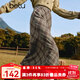 百圖betu女裝冬季新款半身裙高腰氣質(zhì)格紋下擺流蘇裙子女2411D04 綠色格 M