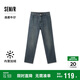 森馬森柔牛仔|牛仔褲男加絨保暖長(zhǎng)褲冬季寬松直筒褲109724124105