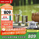 鳴盞雙層純鈦旅行茶具套裝快客杯便攜戶(hù)外功夫茶具露營(yíng)泡茶壺父親節禮