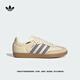 adidas「T頭鞋」SAMBA OG W經(jīng)典板鞋德訓(xùn)鞋女阿迪達(dá)斯官方三葉草   乳白色/銀灰紫羅蘭/樹脂黃   38