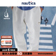 nautica white sail 白帆×JAPAN系列日系寬松休閑束腿針織衛(wèi)褲KW1404 白色1BW（214） M
