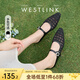 西遇包頭網(wǎng)紗半拖鞋女2025新款夏季法式穆勒鞋透氣平底外穿涼拖鞋 黑色 38 (240)