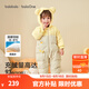 巴拉巴拉balaOne童裝嬰兒羽絨服連體衣寶寶2025新款冬裝哈衣爬服男童女童 【現貨】咖色小鴨子-白鴨絨 90 cm-充絨量93g