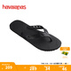 havaianas哈唯納2025春夏新品男鏤空寬帶人字拖外穿防滑時(shí)尚休閑沙灘拖鞋 0090-黑色 41-42 巴西碼