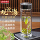 格亞（GEYA）觀(guān)滄海抑菌鈦茶杯雙層玻璃杯男士純鈦杯商務(wù)玻璃泡茶水杯杯子