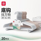 foojo衣架 家用衣掛衣服防滑無(wú)痕晾衣架褲鉤架大衣?lián)巫?灰+咖20只帶鉤