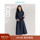 茵曼（INMAN）復古純棉牛仔連衣裙2025春秋季女裝新品長(cháng)袖裙子 牛仔藍 L