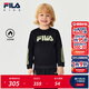 FILA X 彼得兔聯(lián)名兒童童裝衛衣2025年冬季新款男童小童加絨上衣 傳奇藍-NV 120