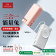 愛(ài)沃可（iWALK）自帶線(xiàn)三合一30W快充10000毫安大功率充電寶適用蘋(píng)果17/16便攜安全可上飛機自帶插頭伸縮線(xiàn)充電器