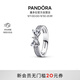 潘多拉（PANDORA）恒耀白蝴蝶戒指銀色密鑲雙環(huán)設(shè)計(jì)精致七夕情人節(jié)禮物送女友