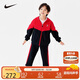 NIKE3BRAND 耐克男女童開襟衛(wèi)衣+褲子2件套冬季加絨保暖兒童套裝