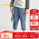 巴拉巴拉童裝寶寶牛仔褲男童女童長(cháng)褲2025秋蘿卜褲松緊腰百搭209325108206
