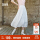 森馬（Semir）半身裙女松緊腰A字裙氣質(zhì)夏季2025拼接蕾絲波點(diǎn)長(cháng)裙109325120005