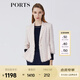 PORTS寶姿春夏新品女裝長袖中長夾克LM8J039MFD097 鹽粉色混色 S (4)