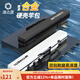漁之源2025新款硬殼魚竿包釣魚包多功能漁具收納包手竿魚桿傘包一體 【鯨吞容量】130*15cm絲光白+傘兜 主圖款