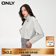 ONLY秋季時(shí)尚百搭簡(jiǎn)約翻領(lǐng)長(cháng)袖短款夾克皮衣女|1241PU002 S08 蒸汽灰 170/88A/L