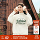 森馬（Semir）[商場(chǎng)同款]女oversize發(fā)熱抗菌2024冬季繡花抓絨上衣101724116004