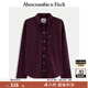 ABERCROMBIE & FITCH【牛津襯衫】女裝25秋季新款通勤經(jīng)典小麋鹿長(cháng)袖襯衫KI140-5247 紫紅色 S (165/92A)