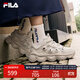 FILA 楊冪同款斐樂(lè )官方女鞋豌豆鞋運動(dòng)鞋休閑鞋厚底老爹鞋 燕麥棕-OM 37.5