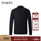 PORTSPorts男裝秋款商務休閑舒適套頭毛衣MD9K097KKW004 BLACK L