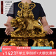 天祥緣 銅趙公明武財(cái)神像黃銅騎虎財(cái)神擺件新房裝飾辦公桌擺件客廳擺設(shè) 10號(hào)銅趙公明新款擦黑色