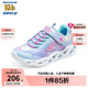 Skechers斯凱奇童鞋女童魔術(shù)貼閃燈鞋兒童跑鞋舒適學(xué)生休閑鞋302339L