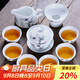 祥業(yè)梅蘭竹菊功夫茶具套裝三才碗蓋碗 四君子蓋碗泡茶杯泡茶碗蓋杯敬 蘭茶具套裝9件套