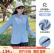 駱駝（CAMEL）冰感防曬防紫外線(xiàn)女戶(hù)外運動(dòng)皮膚衣 J23BASLX001A 松茵藍 L